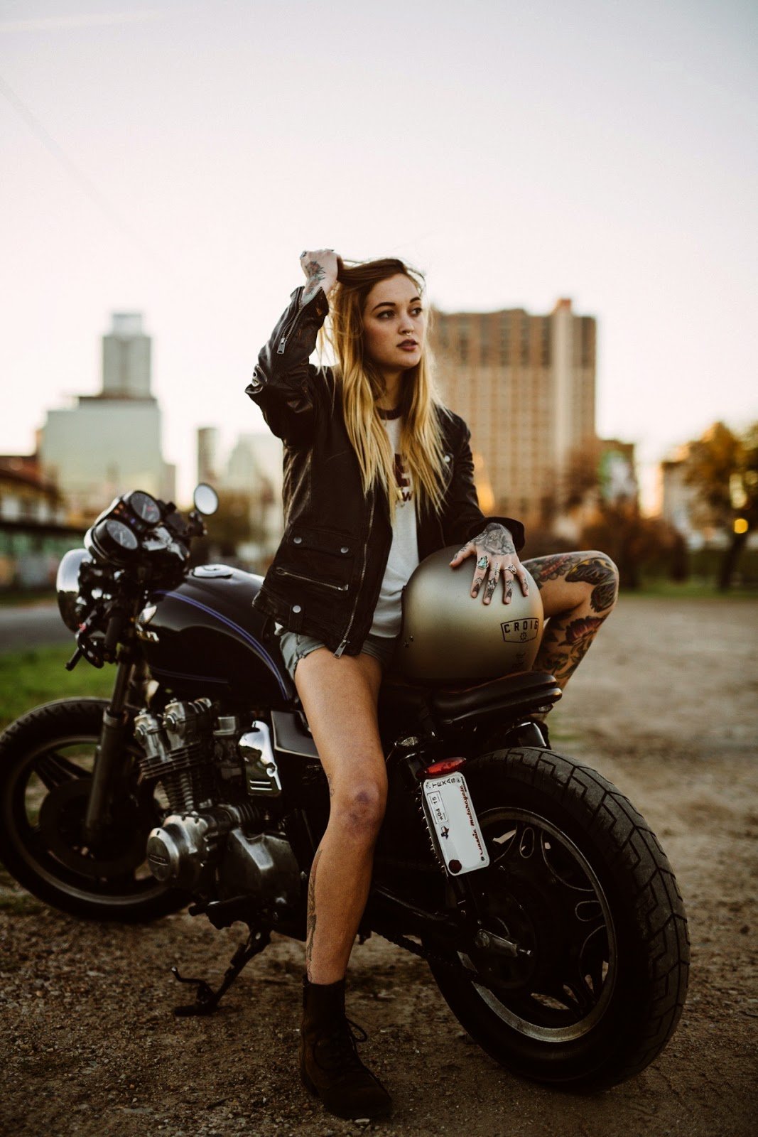 Beautiful girls and bikes in Columbus